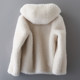 2020 autumn and winter new style Haining sheep shearling coat women short fashionable hooded one-piece lamb fur coat 2020 autumn and winter new style Haining sheep shearling coat women short fashionable hooded one-piece lamb fur coat