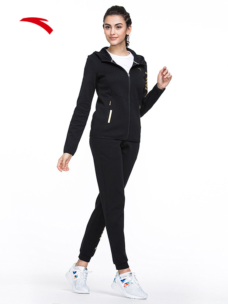 安踏运动套装女装2020秋季休闲运动服运动套装