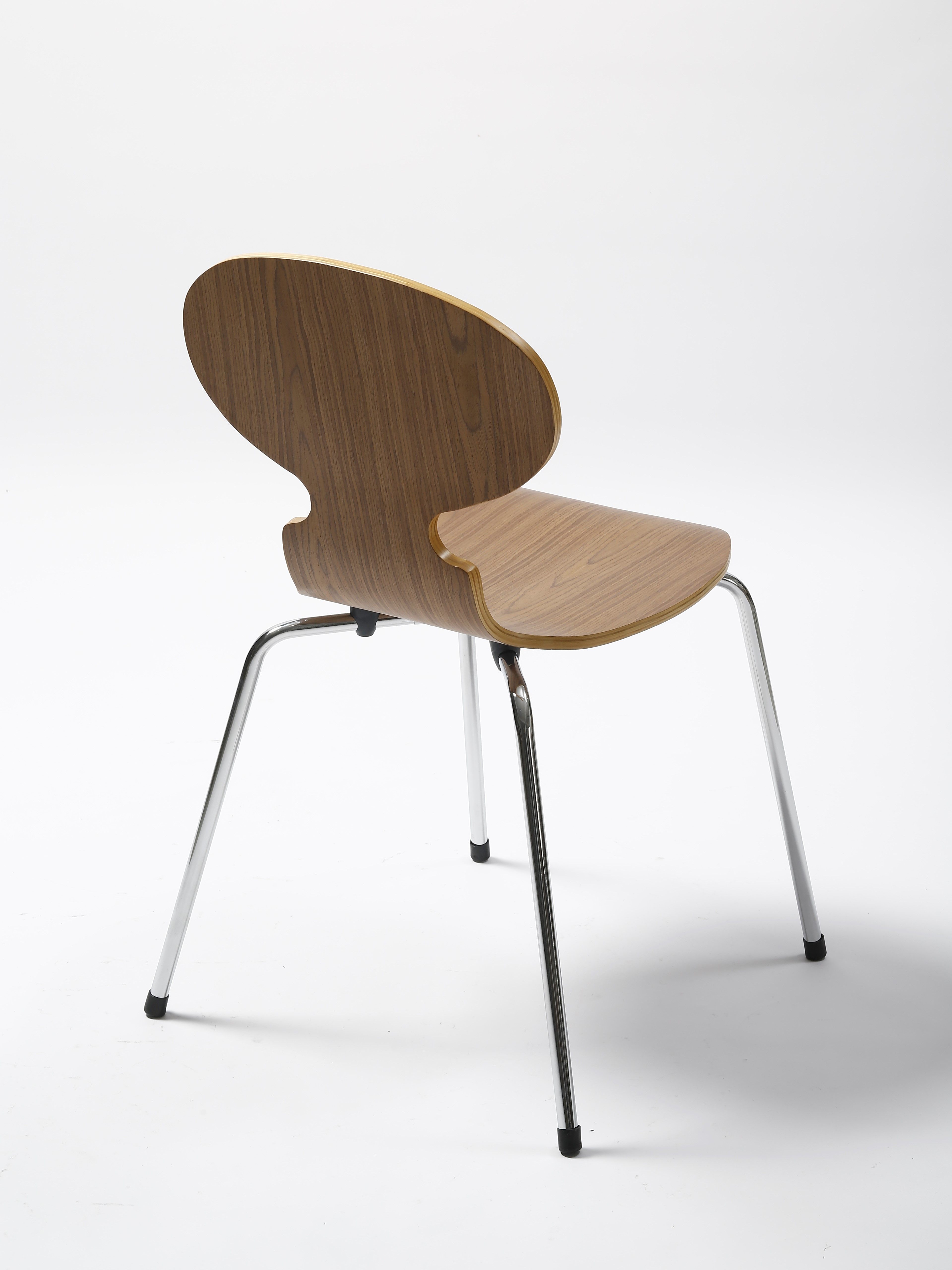 蚂蚁椅北欧丹麦经典设计大师弯曲无扶手铁艺创意ameise「树吱」