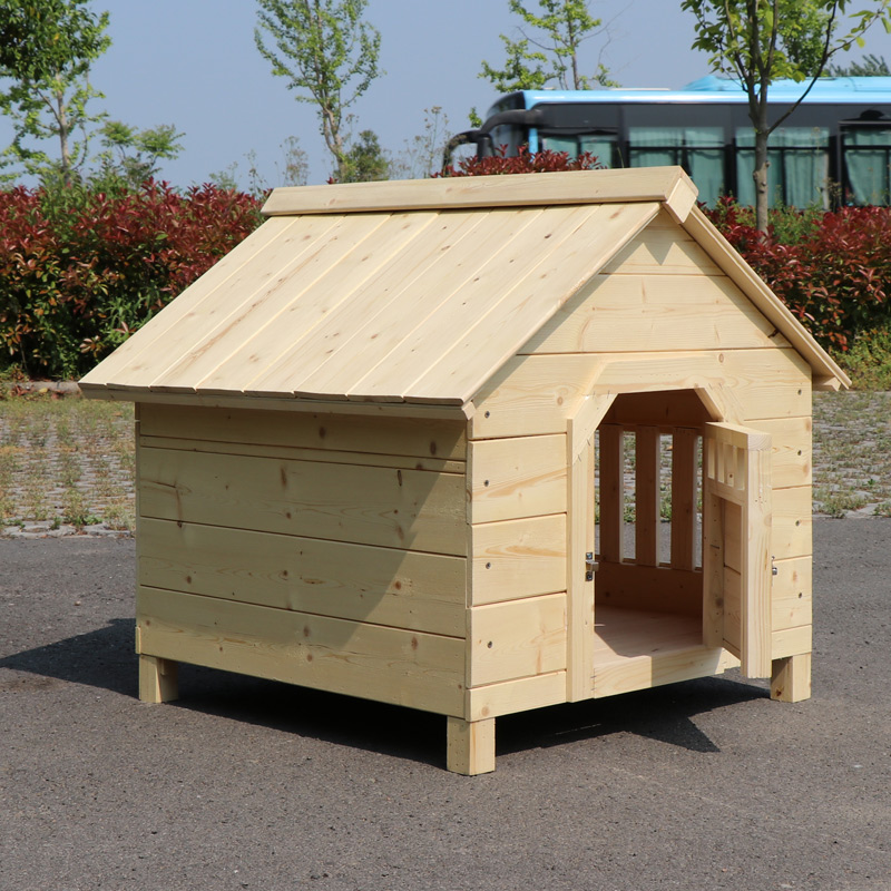 防雨实木狗屋户外宠物房子户内外狗笼子木质狗笼子狗舍四季狗狗窝