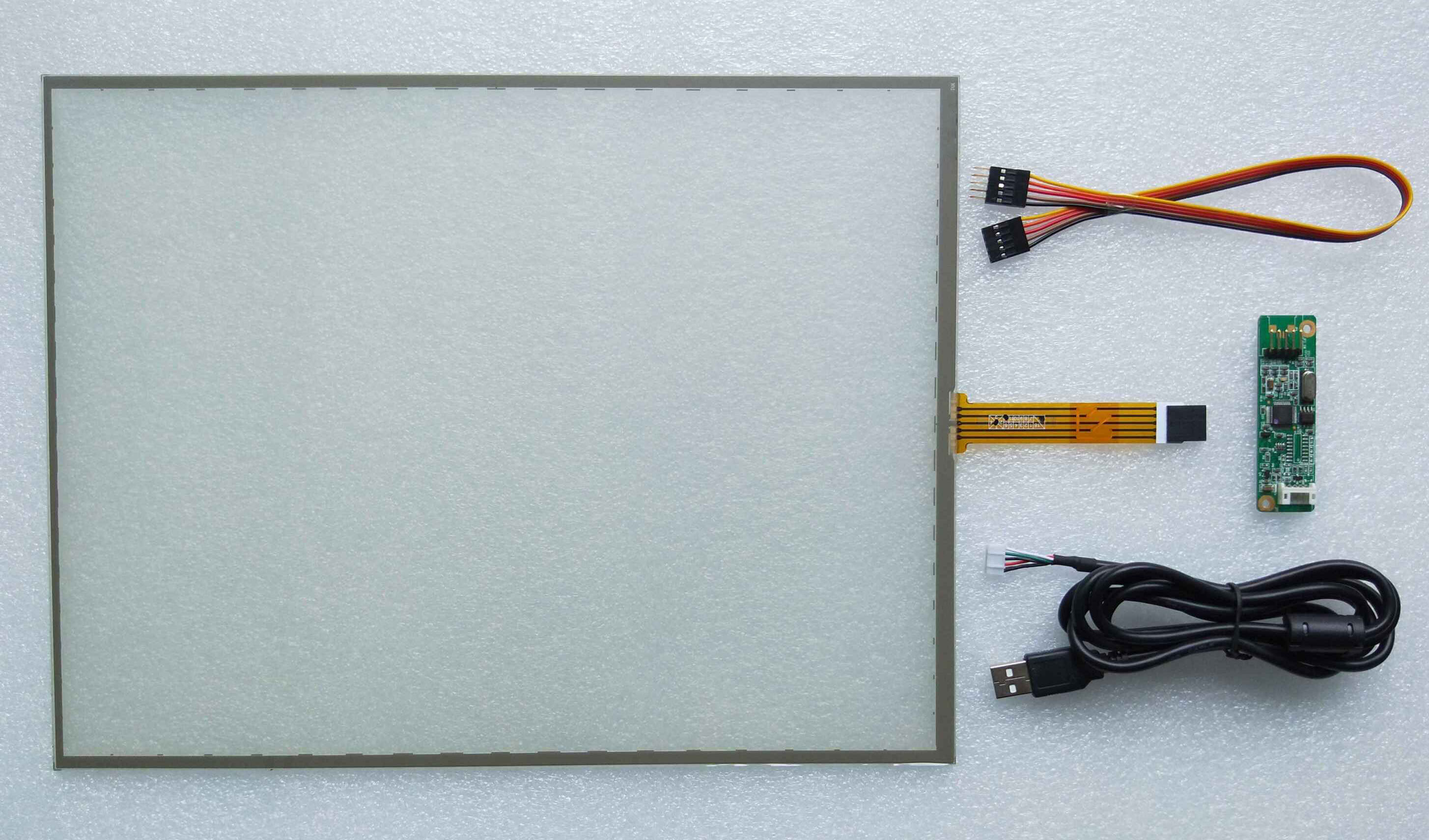 15寸5线电阻触摸屏套件 工业工控医疗级 液晶显示器一体机pos点餐