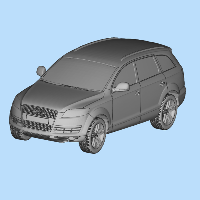 stlq7汽车模型01210805三维图纸stl格式3d打印服务