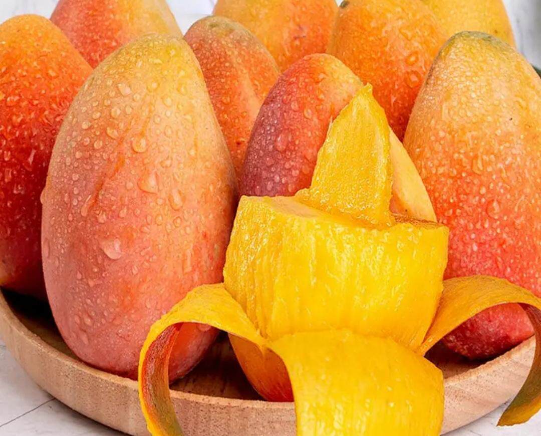 广西百色热带水果贵妃芒果多汁肉厚甘甜皮薄新鲜水果架