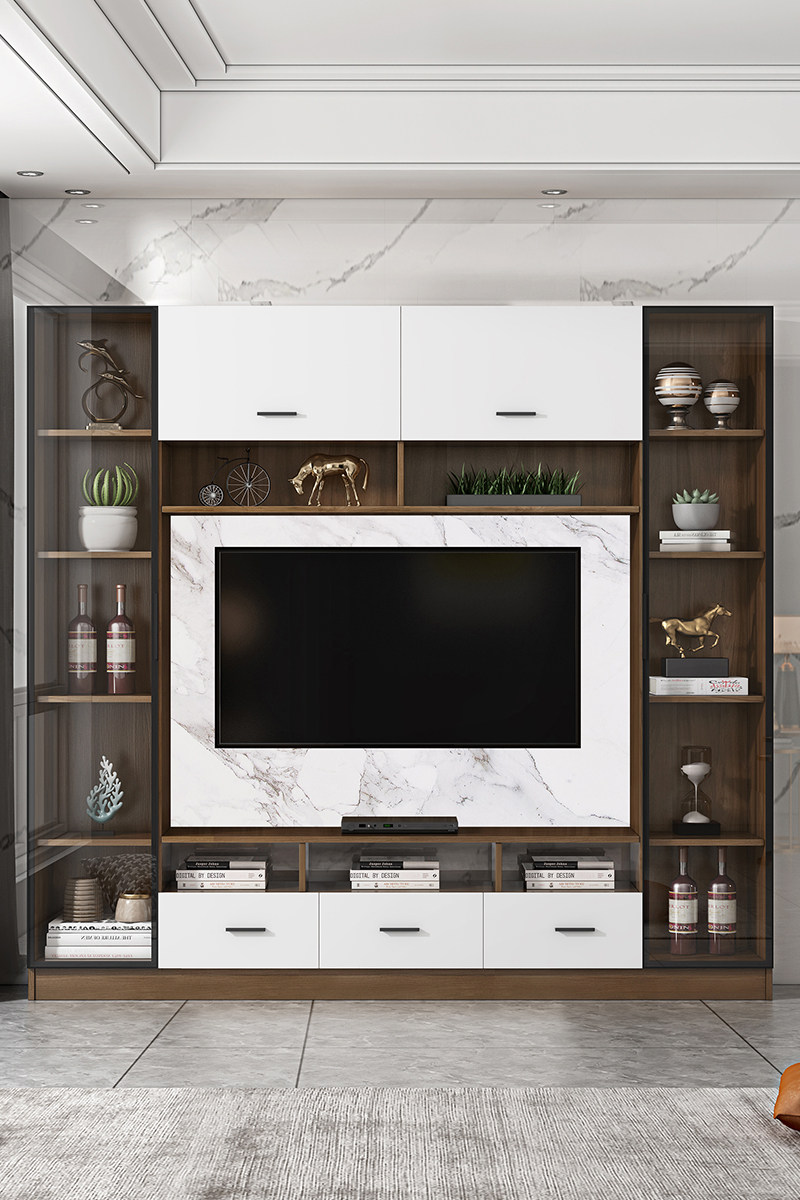 电视柜收纳储物柜一体2020年新款客厅大型家用现代简约电视柜