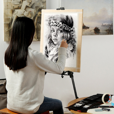 工具初学者美术生学生儿童专用专业画画工具套装全套画包画架支架式