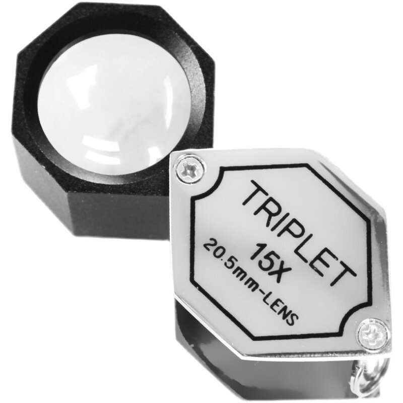 拜斯特15倍高清放大镜便携式钻石gia珠宝玉石鉴定放大镜