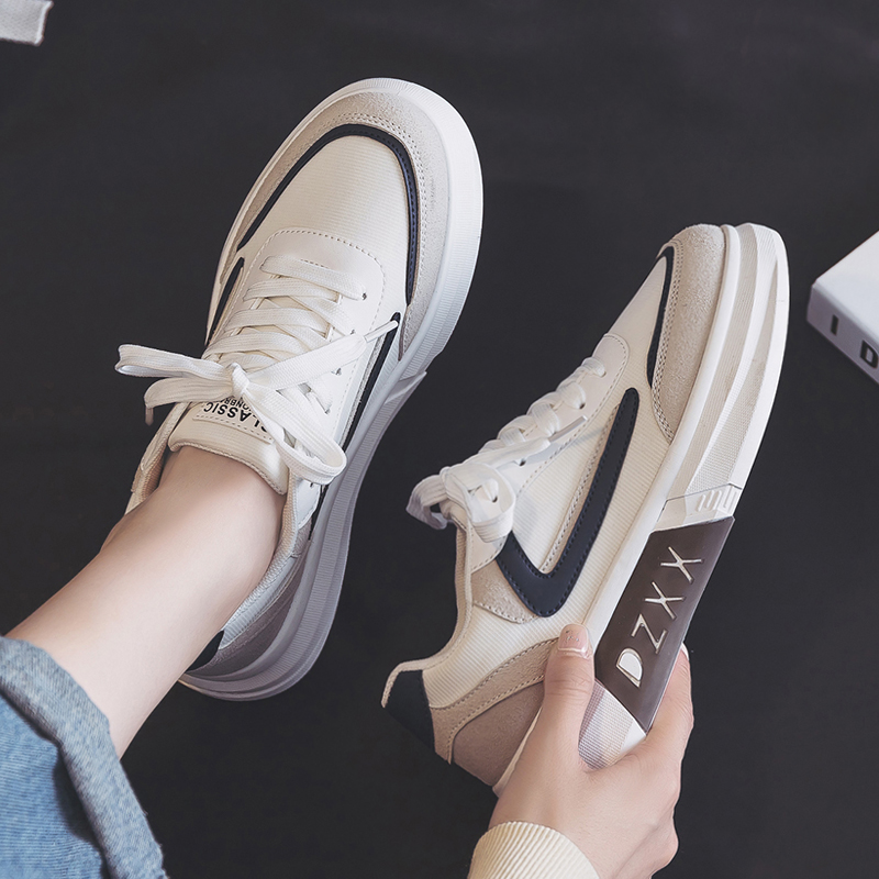 2022夏季新款低帮帆布潮鞋潮流男鞋百搭休闲运动小白板鞋布鞋白鞋