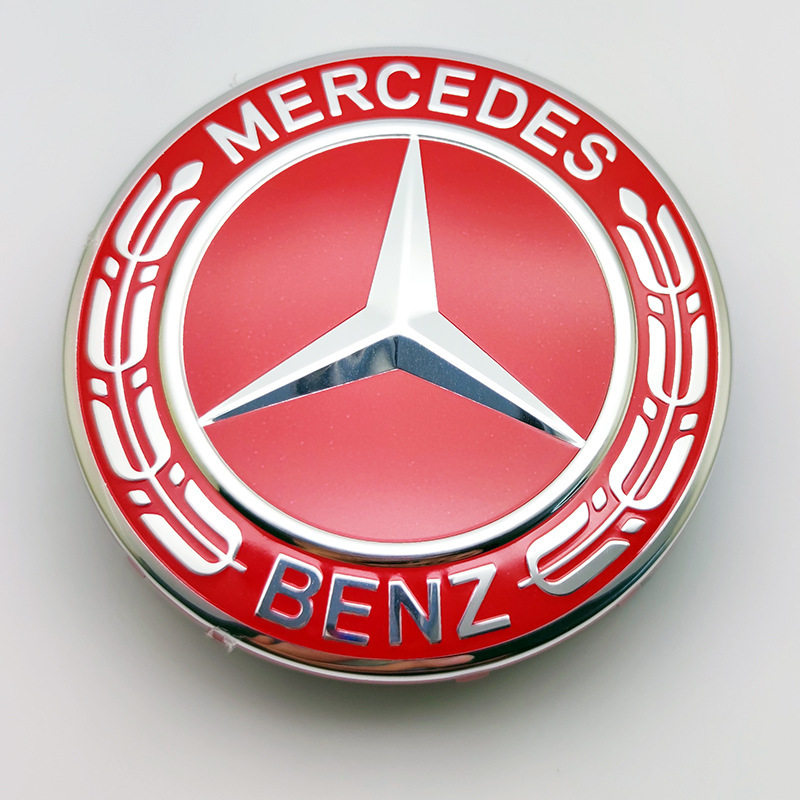 轮毂奔驰r350cla200gls400中心轮胎盖标志车标改装轮毂盖