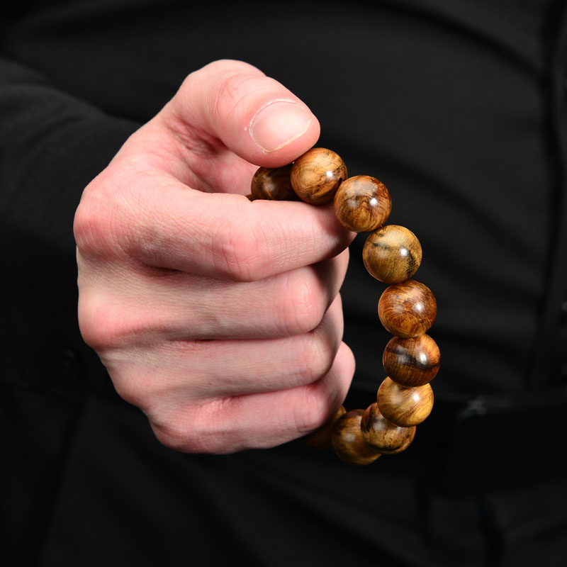 直播秒杀富山香堂肖楠檀香珠手佛珠男士手串古风香薰香料