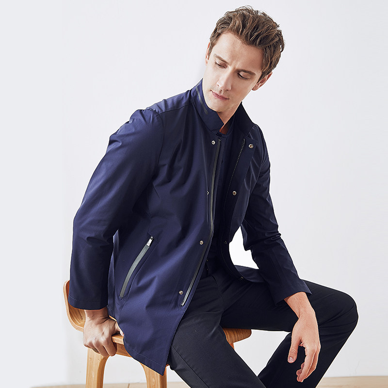 夹克posemer堡马2020秋季男装商务休闲风衣