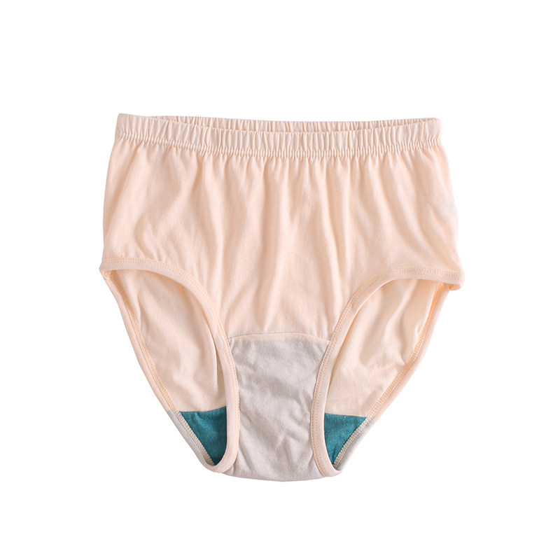 女士丝光棉大码 ab内衣内裤 全棉三角中老年人纯棉抗菌高腰短裤 1822