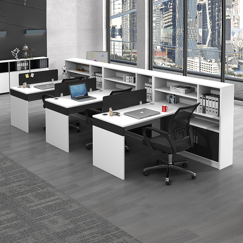 职员卡座四人财务屏风4人员工办公室桌子工位组合