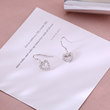S925 sterling silver flash diamond love earrings, Japanese and Korean temperament diamond hollow heart -shaped short earrings 2022 new ear hook S925 sterling silver flash diamond love earrings, Japanese and Korean temperament diamond hollow heart -shaped short earrings 2022 new ear hook