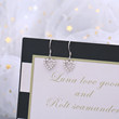 S925 sterling silver flash diamond love earrings, Japanese and Korean temperament diamond hollow heart -shaped short earrings 2022 new ear hook S925 sterling silver flash diamond love earrings, Japanese and Korean temperament diamond hollow heart -shaped short earrings 2022 new ear hook