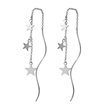S925 Silver Star Wave Ear Ear Earlier Simple temperament Super Fairy Long Flowing Soviet Pentagon Earrings Short earrings S925 Silver Star Wave Ear Ear Earlier Simple temperament Super Fairy Long Flowing Soviet Pentagon Earrings Short earrings