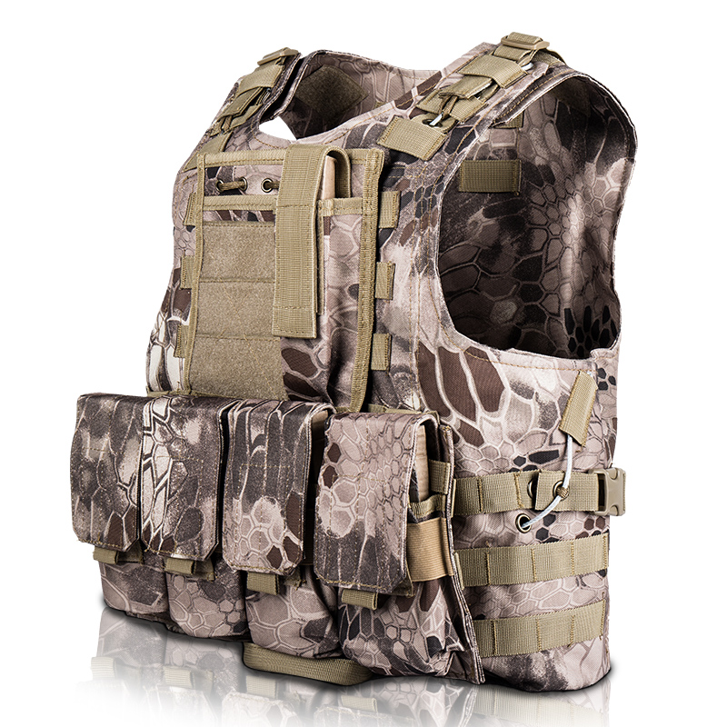 特种兵迷彩战术背心户外多功能防刺马甲防弹防割作战背心野战装备