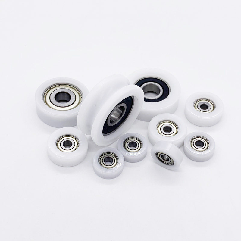 包胶包塑轴承胶轮滚轮包塑料尼龙小滑轮耐磨高承载轨道pom导向轮