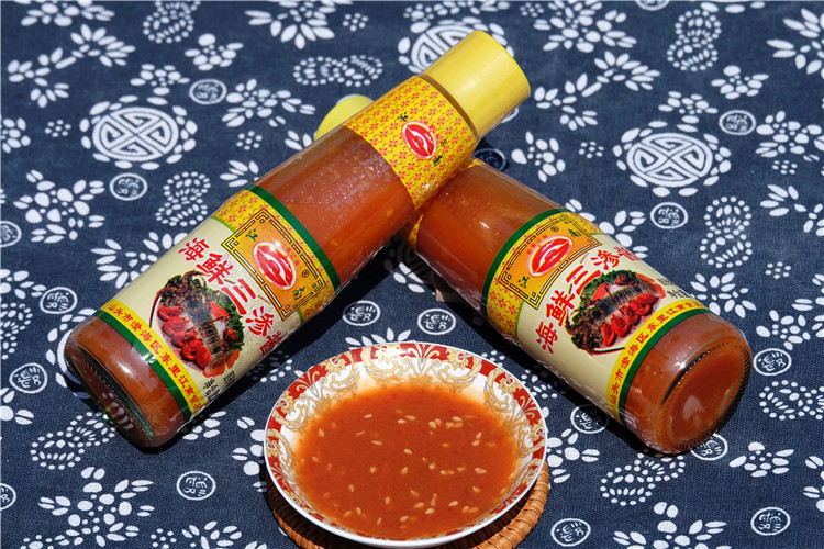 中国海鲜三渗酱250g家用潮汕调味花螺白灼火锅蘸酱酸甜不辣包邮