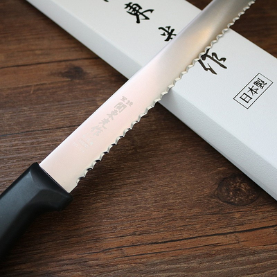 日本进口三能ho10p长刀关东切割蛋糕高级锯齿刀吐司刀面包刀
