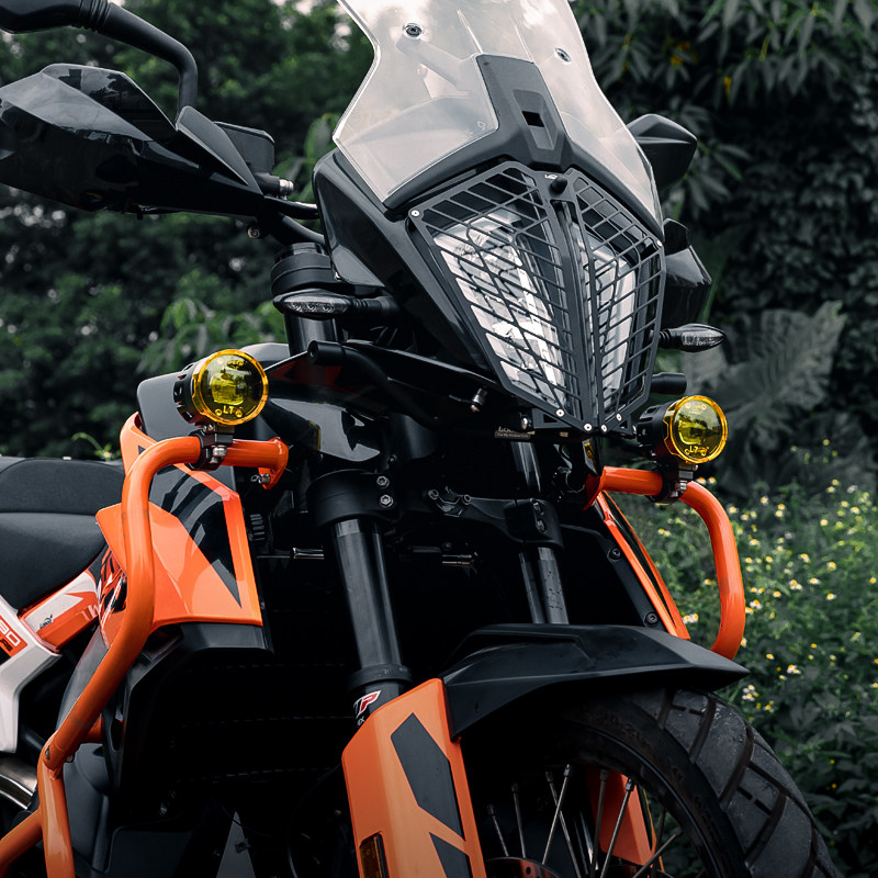 射灯loboo萝卜l7雾灯铺路路灯远近切线led摩托车车灯