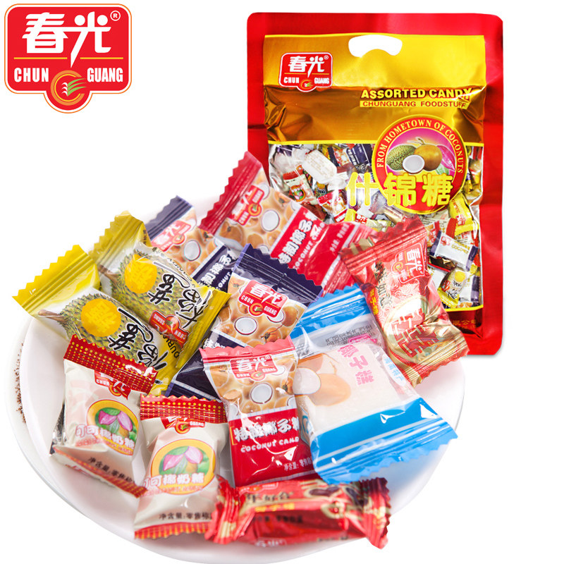 糖果春光什锦550克多种口味海南特产喜糖传统糖果
