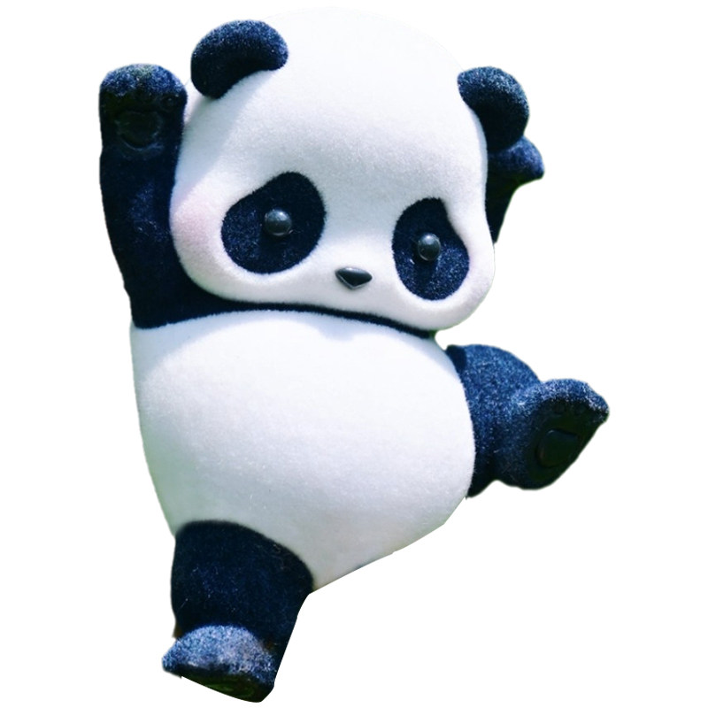 熊猫网红2020公仔礼物手办滚滚熊手办lulu摆件潮玩盲盒