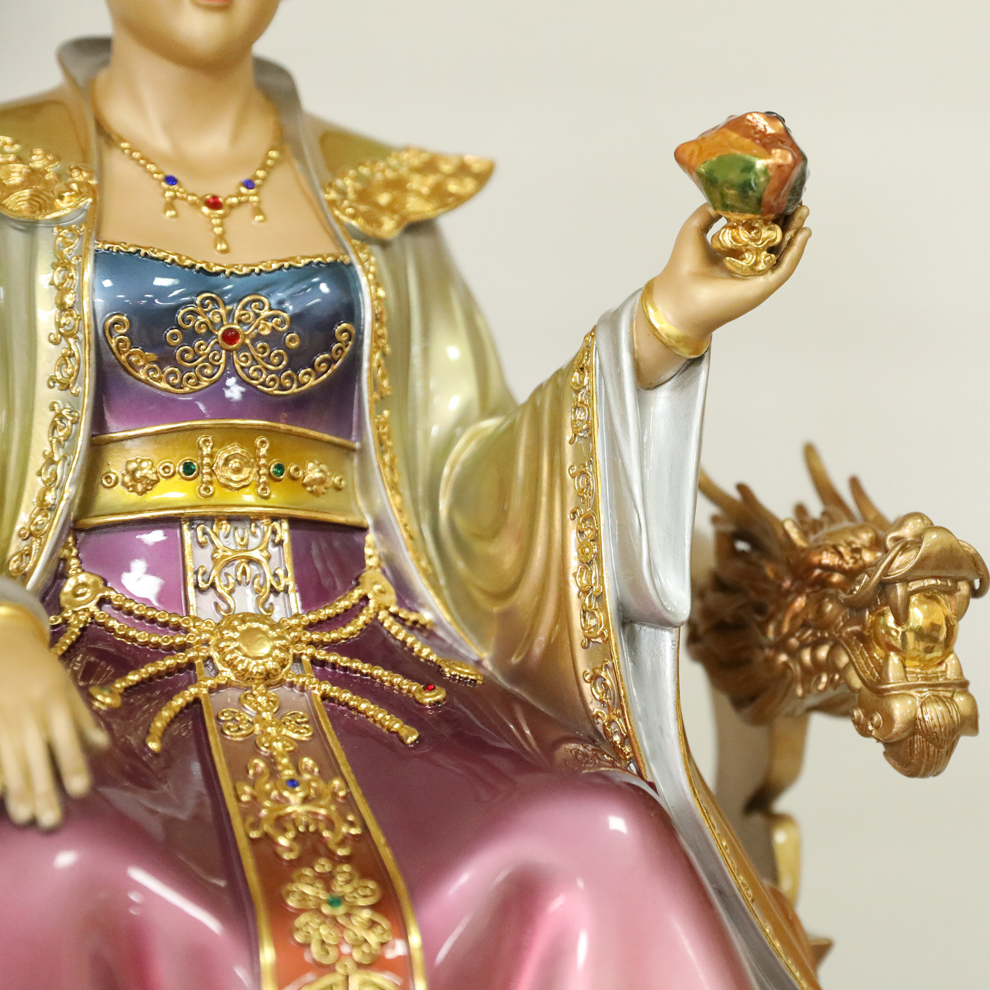 大地之母三皇女娲娘娘神像家用始母创世神台摆件