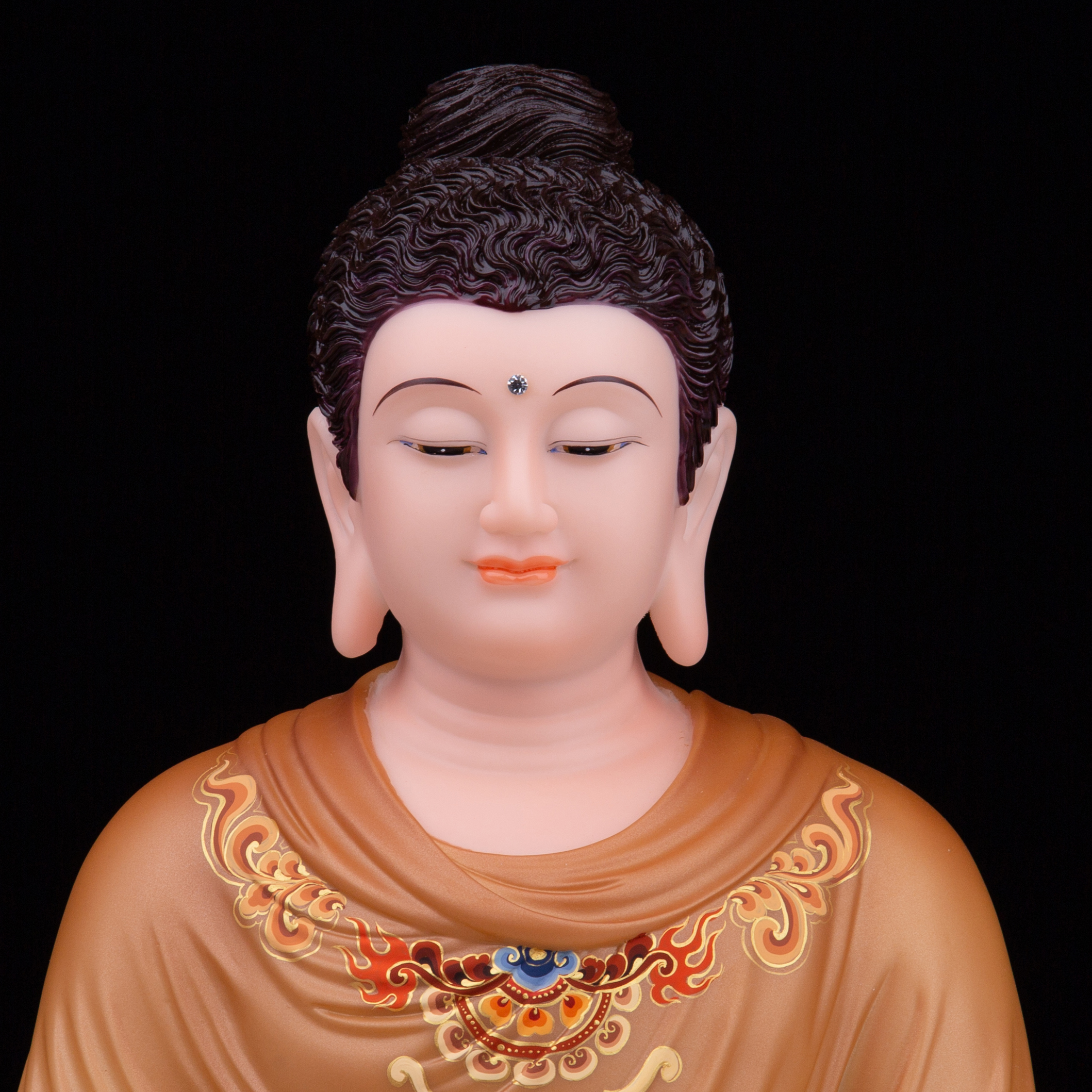 释迦摩尼佛像如来佛祖药师阿弥陀佛成道居家供奉汉白玉摆件