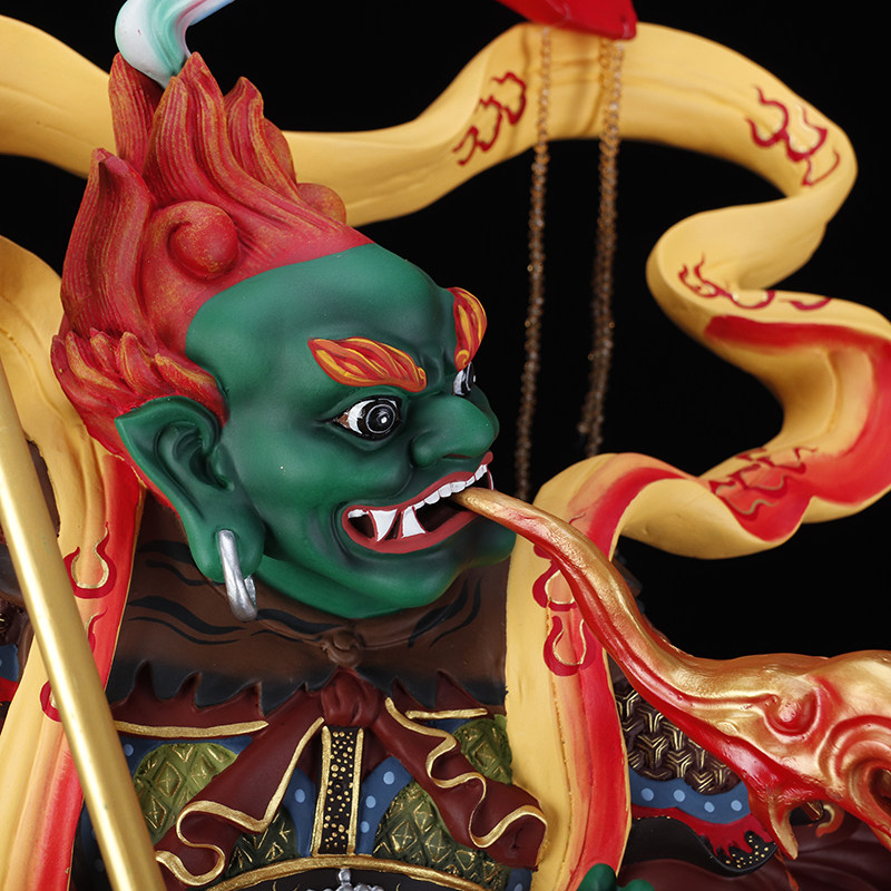 面然大士佛像爷鬼王普度普度精工古彩贴金树脂摆件