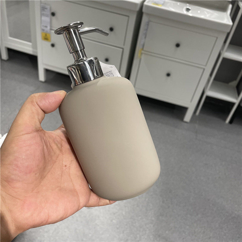 ikea宜家伊空皂液洗手液瓶现在简约纯色石瓷沐皂液器