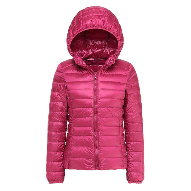 2020 new thin hooded down jacket collar female short paragraph thin section light white duck down jacket Women yards 2020 new thin hooded down jacket collar female short paragraph thin section light white duck down jacket Women yards