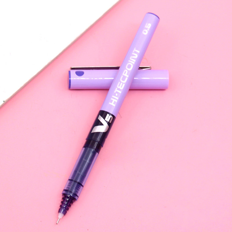 pilot日本百乐bxv5学生直液式走珠笔彩色水笔中性笔