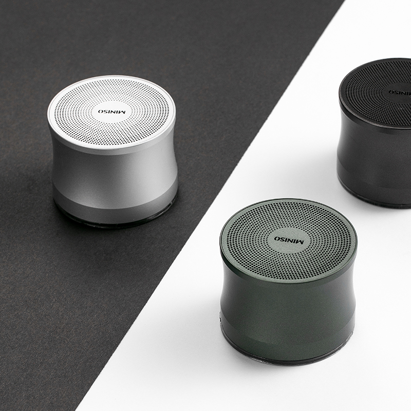 miniso名创优品金属低音蓝牙音箱a109立体立体音音质无线