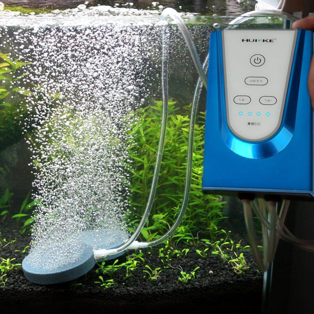 惠科h8交直流两用增氧泵充电锂电池小型养鱼氧气泵鱼缸超静音钓鱼