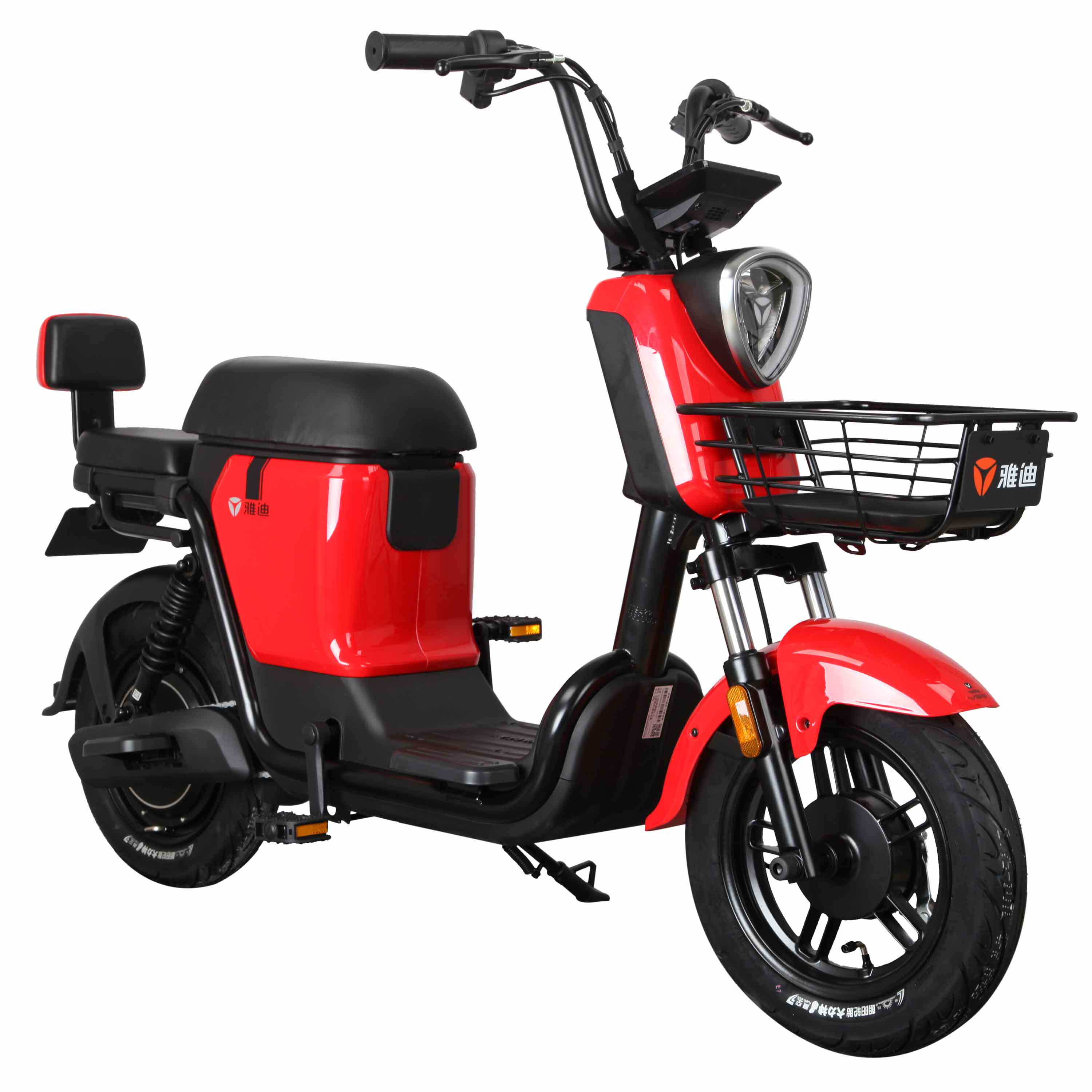 豪华雅迪新国标加装国标脚垫电动车座套配件改装更多电动车零