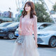 Spring and autumn matching skirts, short thin knit cardigans, women's outer wear high-waisted, small men's outer sweater coat, western style Spring and autumn matching skirts, short thin knit cardigans, women's outer wear high-waisted, small men's outer sweater coat, western style