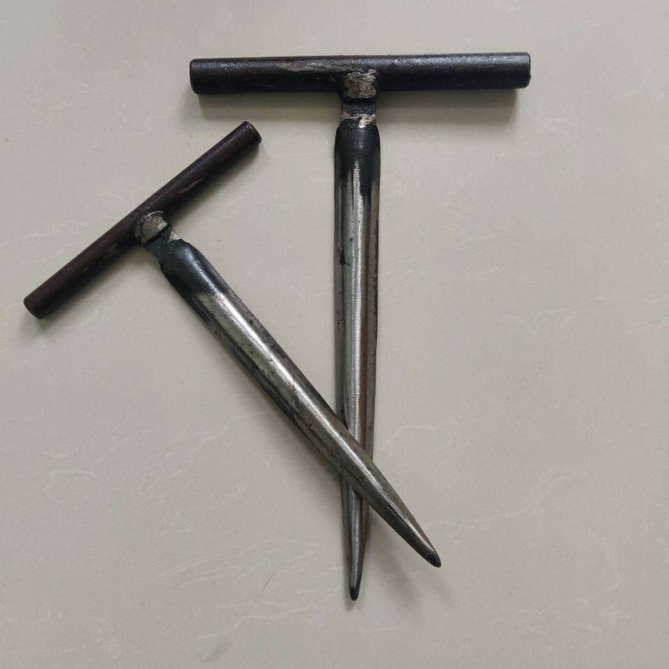 钢丝绳工具插刀手工编插穿头钎子编头大中大中小钢丝绳