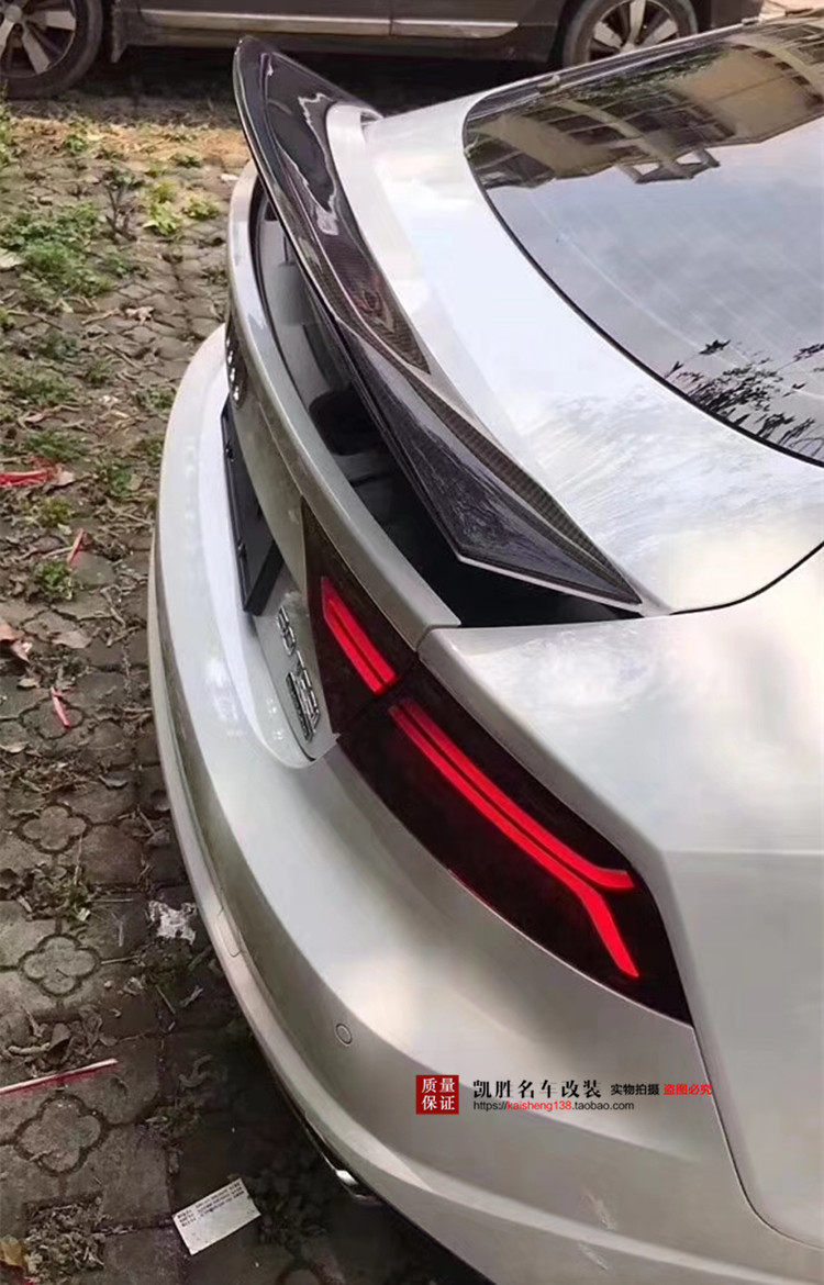 a7尾翼1218款奥迪audi改装碳纤维运动s7高架尾翼