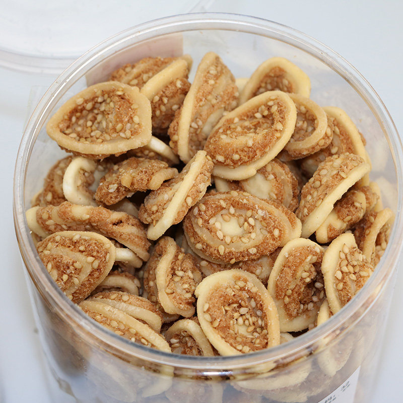 暖家糕点猫耳350克罐装装小耳酥猫耳朵零食原味传统糕点