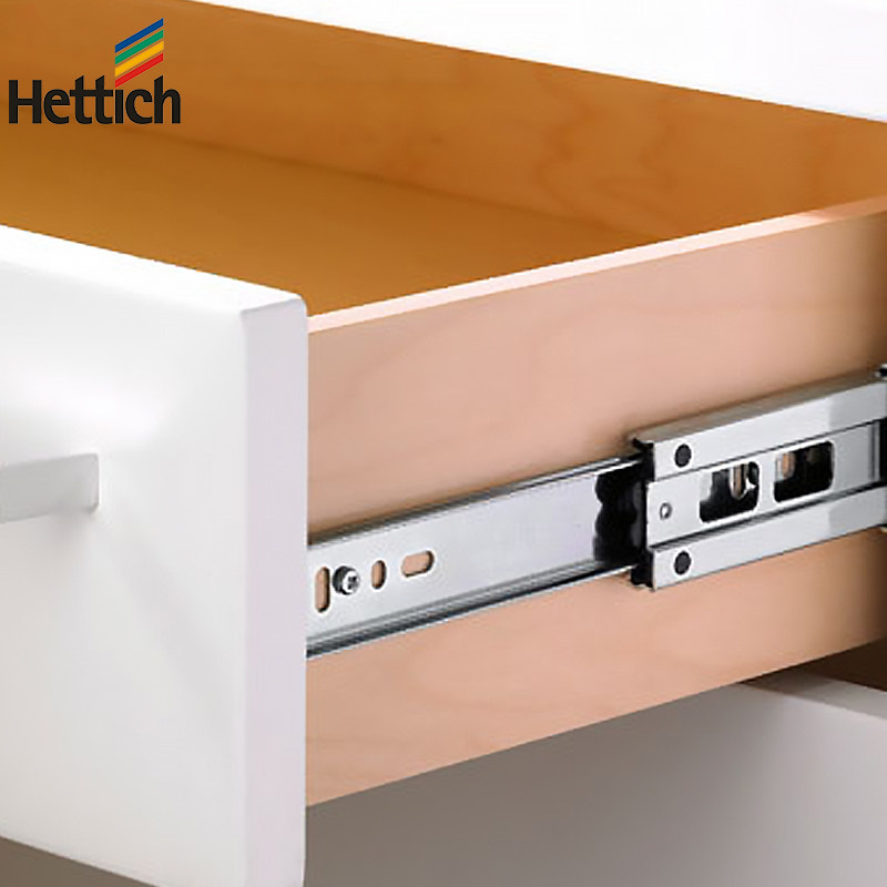 抽屉轨道海蒂诗橱柜衣柜柜门三节导轨滑道静音导轨