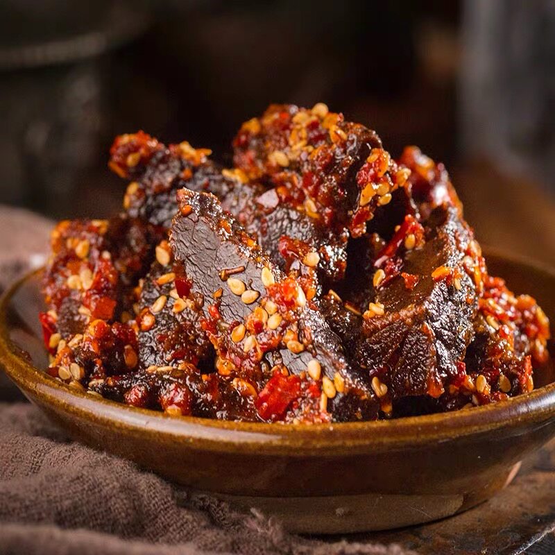 麻辣牛肉干120g熟食真空大山四川阆中特产酱卤牛肉类