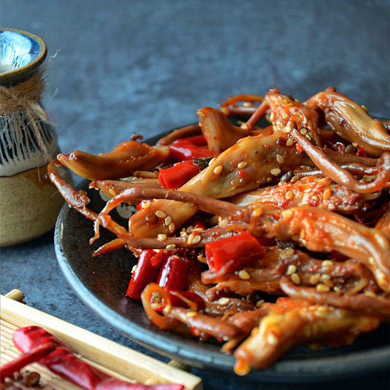 新鲜现做麻辣鸭舌秘制卤味散装零食四川特产冷吃熟食香辣味下酒菜
