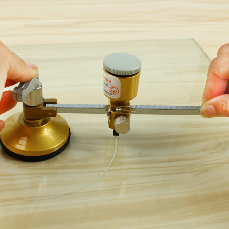 玻璃美科圆规抽油烟机开孔切割圆器吸盘刀画圆工具玻璃刀