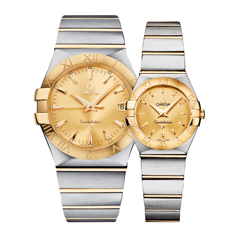 欧米茄情侣手表一对123.20.35.20.08.001/123.20.24.60.08.001