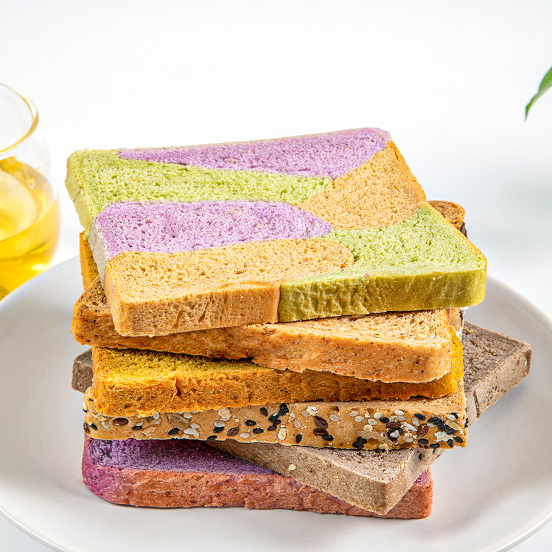 七年五季全麦面包切片粗粮早餐健身餐低脂无蔗糖无油吐司整箱600g