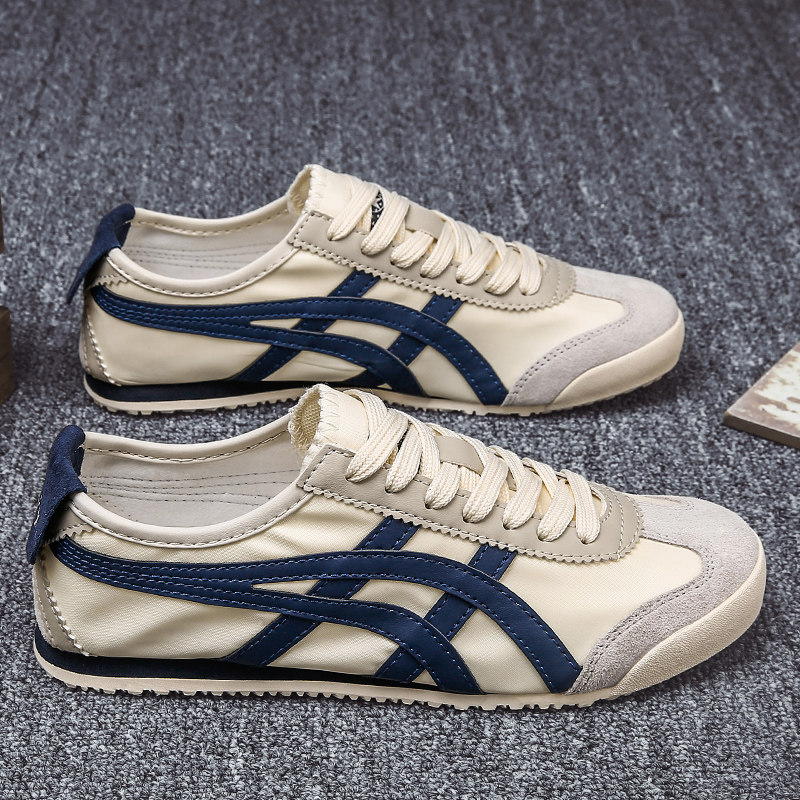 虎冢tiger泰格鞋男鬼冢男女帆布阿甘板鞋韩版时尚休闲鞋