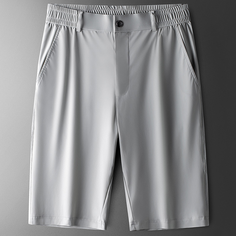 冰丝西装短裤男夏季薄款宽松大码运动速干裤轻商务休闲五分裤外穿