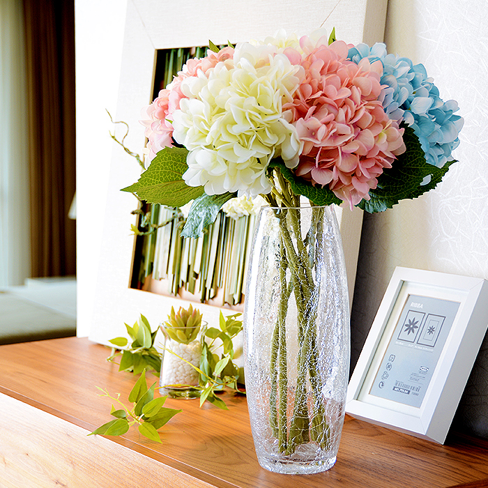 高档大绣球仿真花假花 客厅绢花卧室餐桌插花摆件大枝绣球