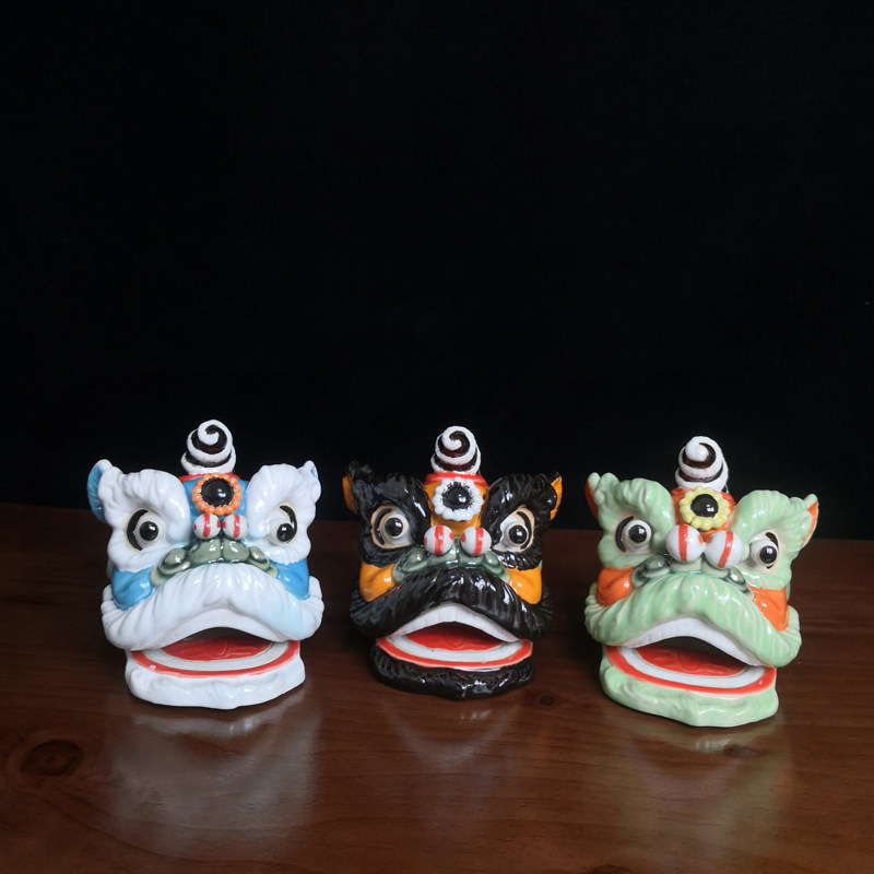 佛山醒狮摆件装饰特色手工艺开业商务送礼礼品正宗摆件