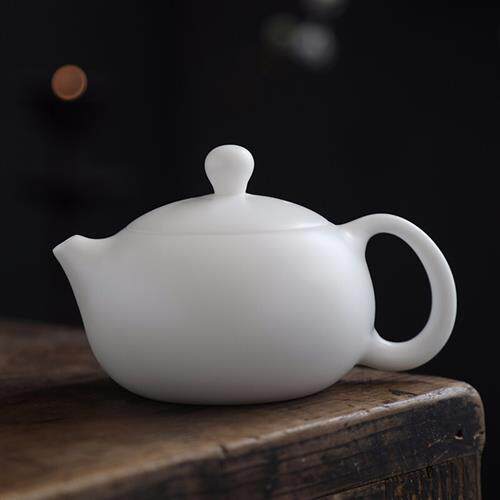 陶艺公社茶壶羊脂玉瓷素烧功夫功夫茶茶具家用办公led导光板